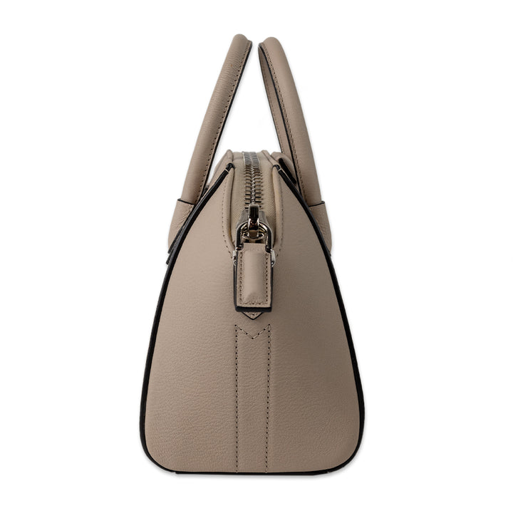 GIVENCHY ANTIGONA MINI TOP HANDLE BAG IN BEIGE