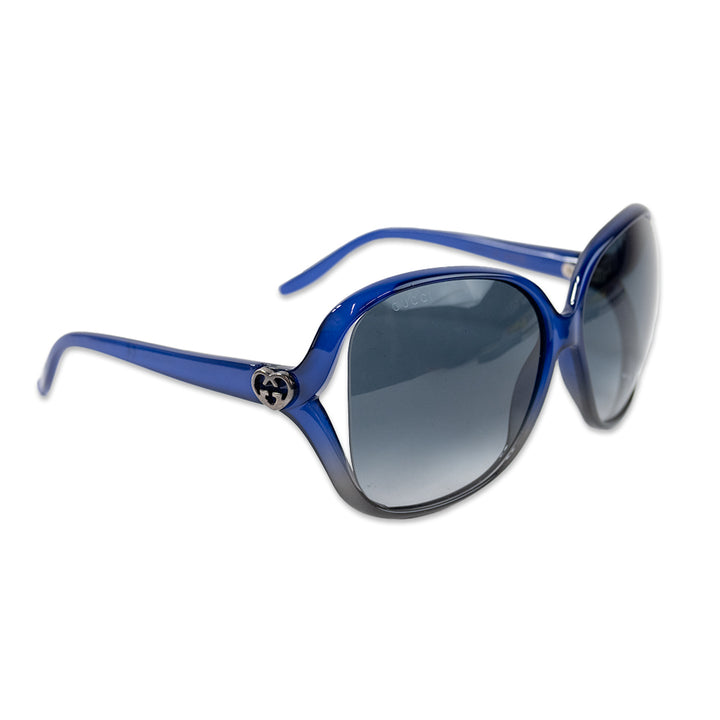 GUCCI BLUE OVERSIZED SUNGLASSES