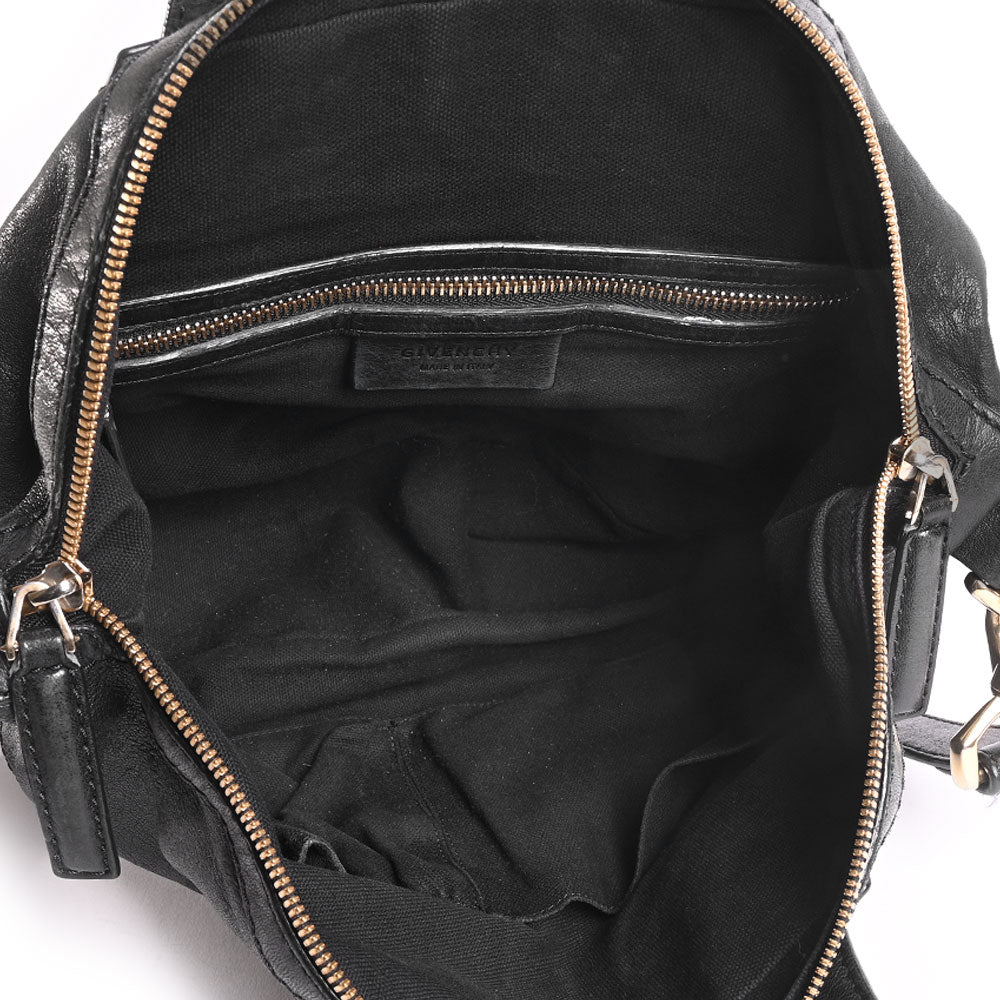 Givenchy Small Nightingale Black Leather Satchel