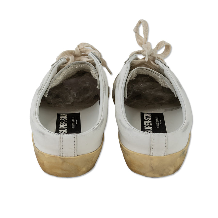 Golden Goose Superstar Sabot White Leather Croc Mule Sneakers