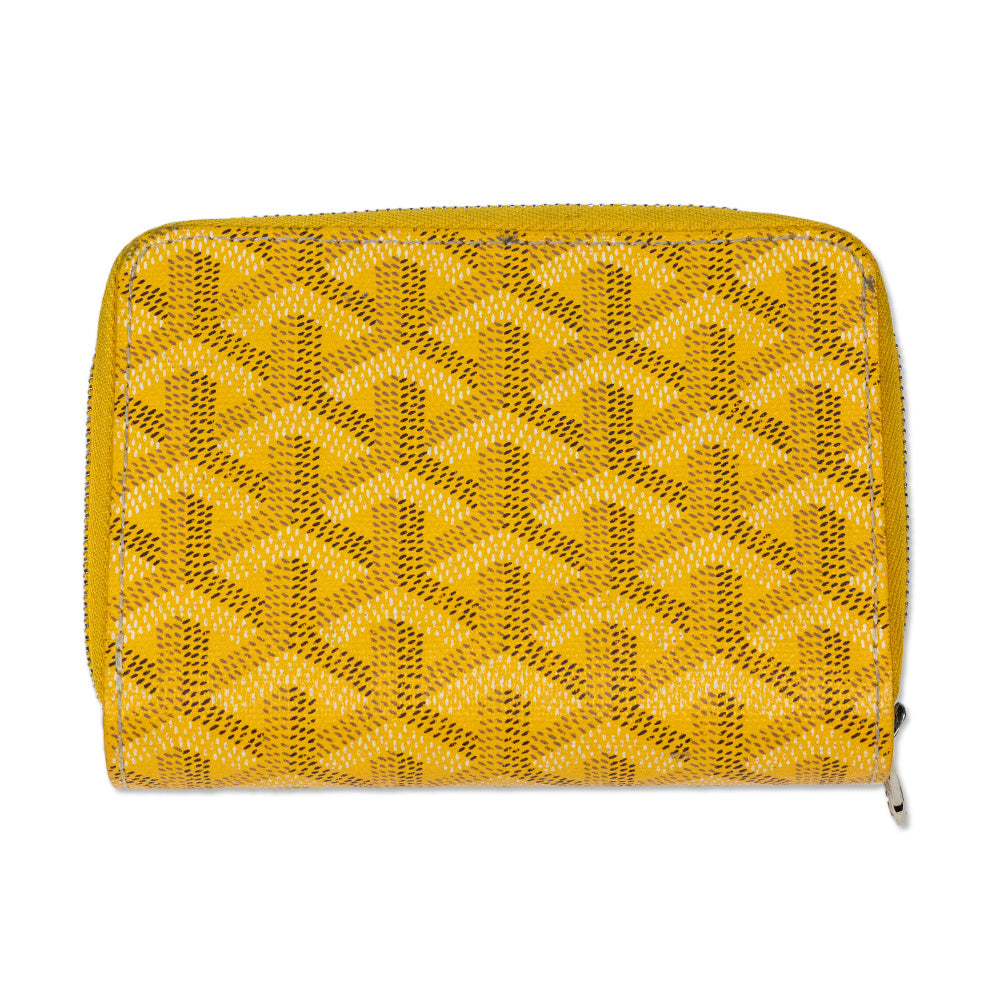 Goyard Yellow Goyardine Tuileries Wallet