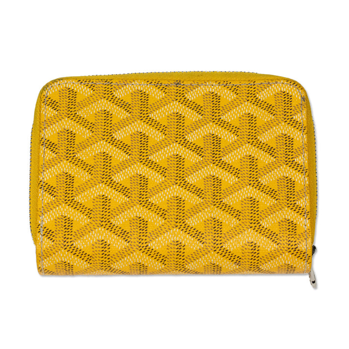 Goyard Yellow Goyardine Tuileries Wallet