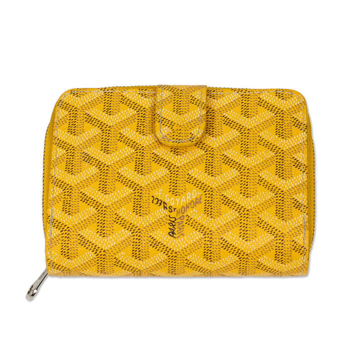 Goyard Yellow Goyardine Tuileries Wallet