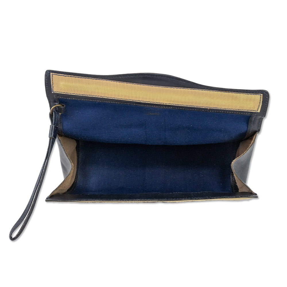 Gucci Blue GG Supreme Canvas Sherry Line Clutch Bag