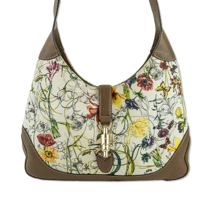 Gucci Floral Jackie Medium Shoulder Bag