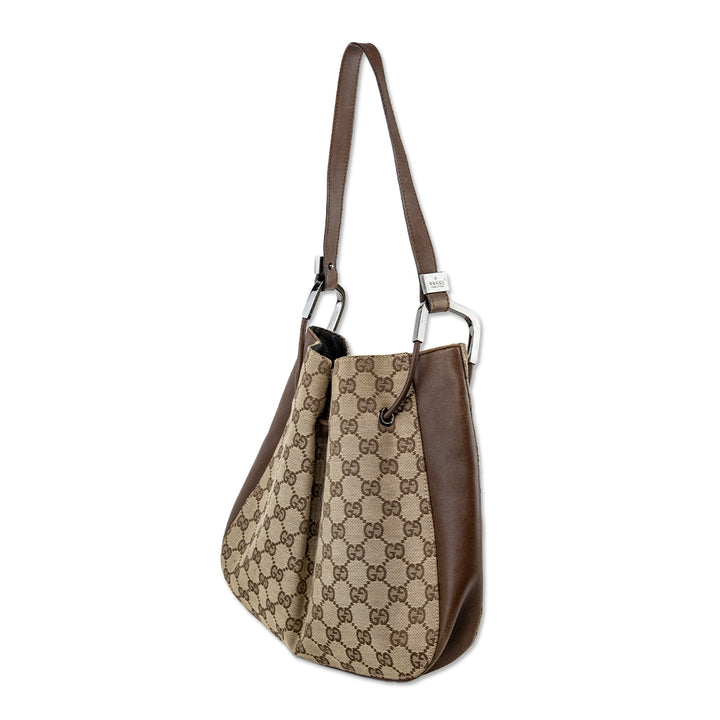 Gucci GG Canvas Drawstring Shoulder Bag