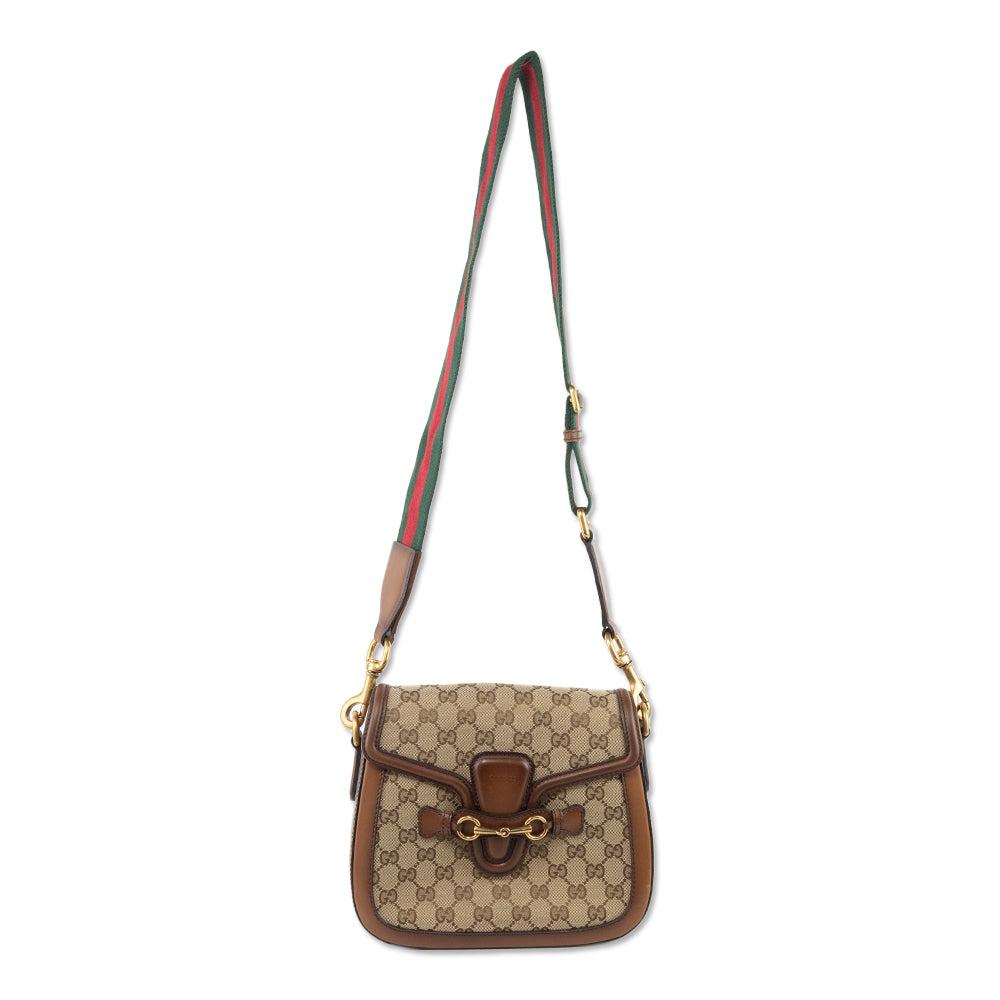 Gucci GG Canvas Medium Lady Web Bag