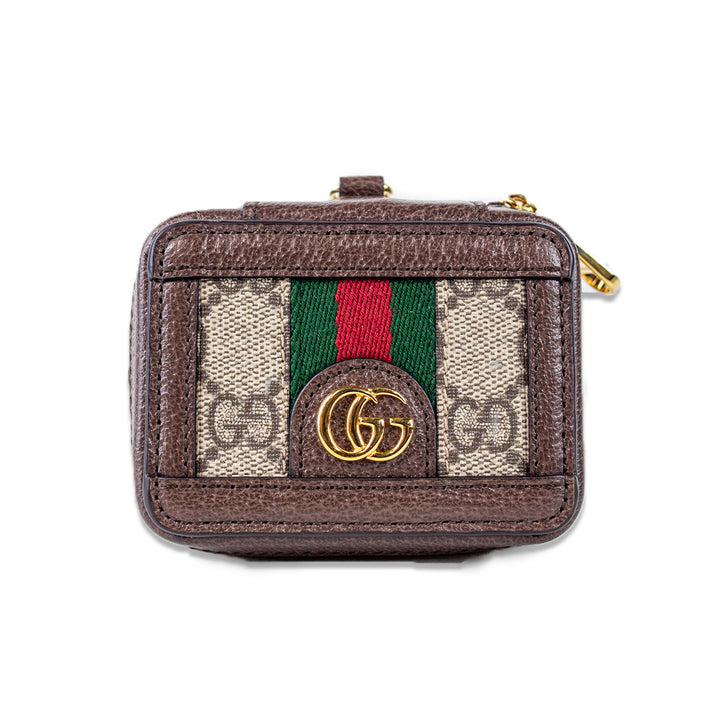 Gucci Ophidia Mini GG Supreme Canvas & Leather AirPods Case