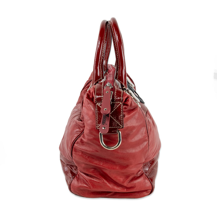 Gucci Red Snow Glam Boston Bag