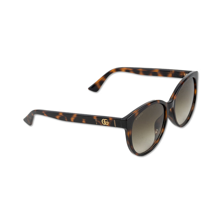 Gucci Tortoise Shell Circle Frame Sunglasses