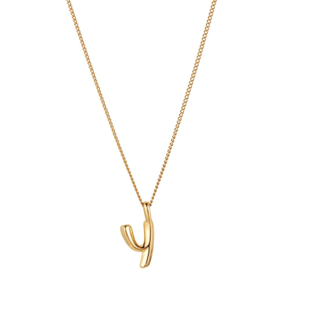 Jenny Bird Gold Monogram Chain Necklace