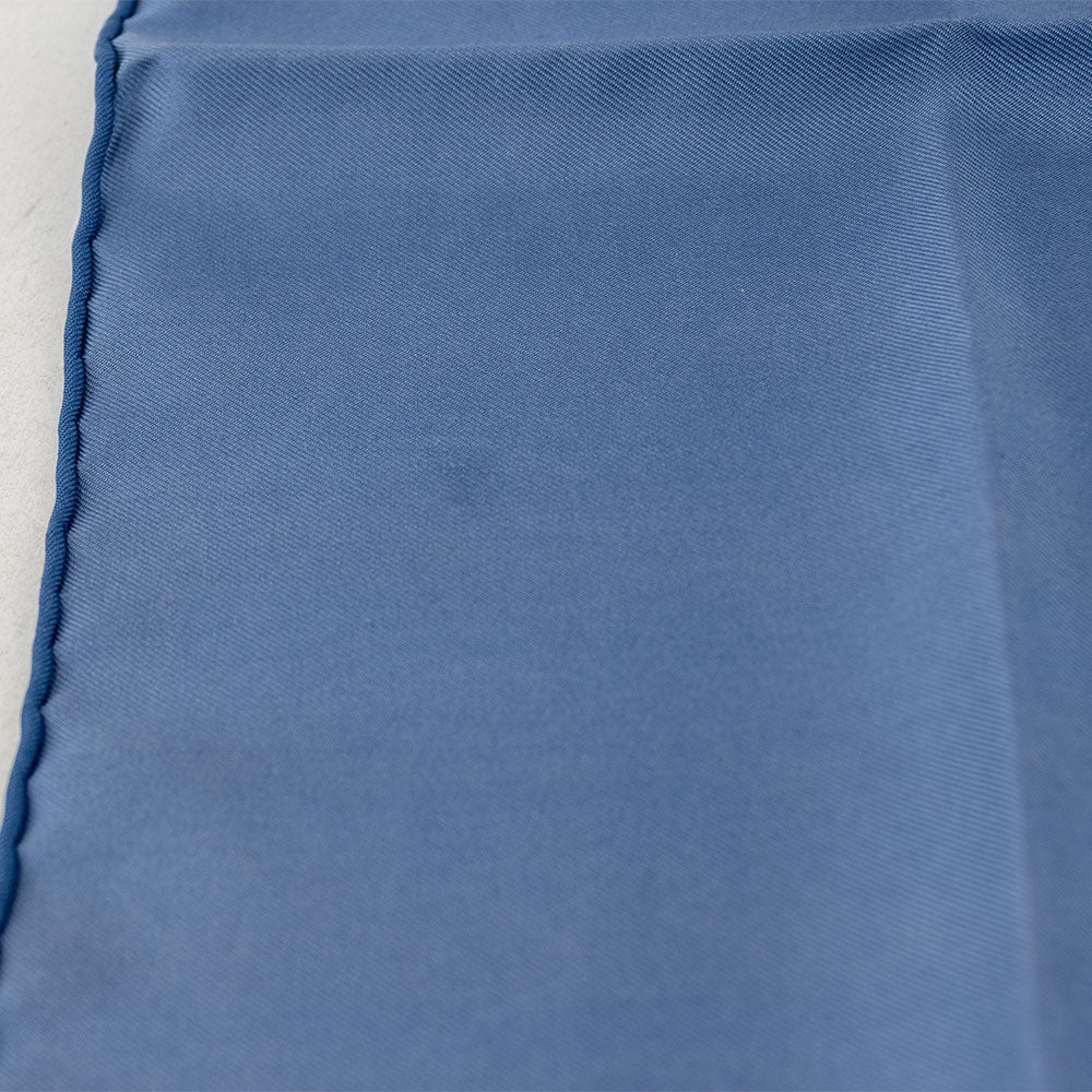 Hermès Blue Silk Pocket Square