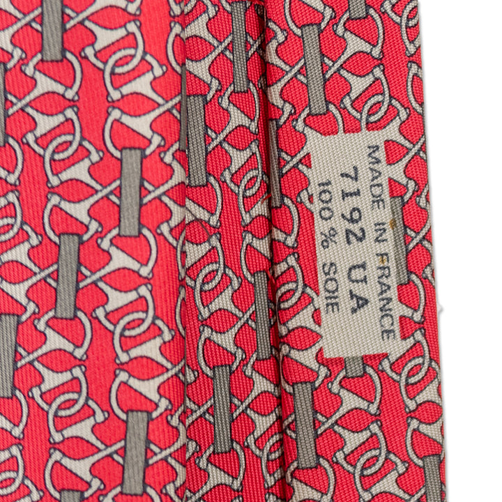 Hermès Red Silk Mors Tie