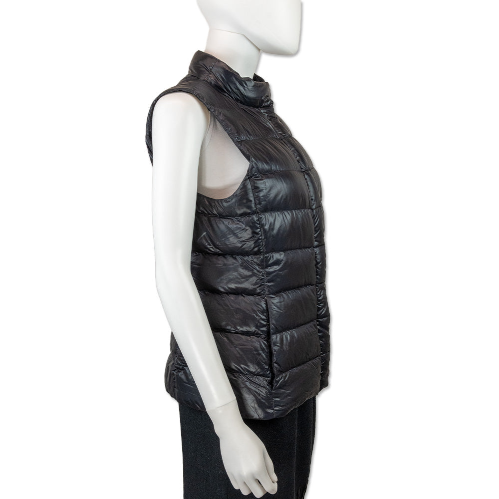 Herno Iconico Vera Black Nylon Fitted Vest