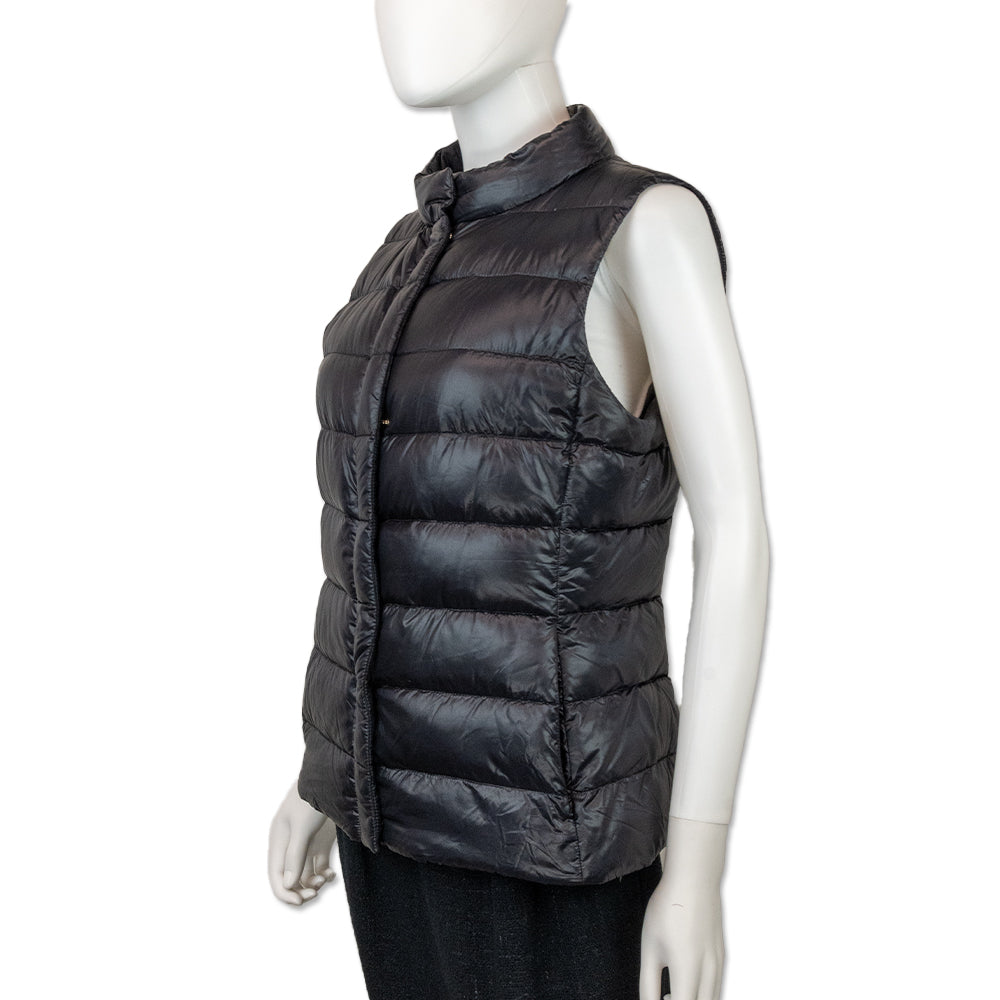 Herno Iconico Vera Black Nylon Fitted Vest