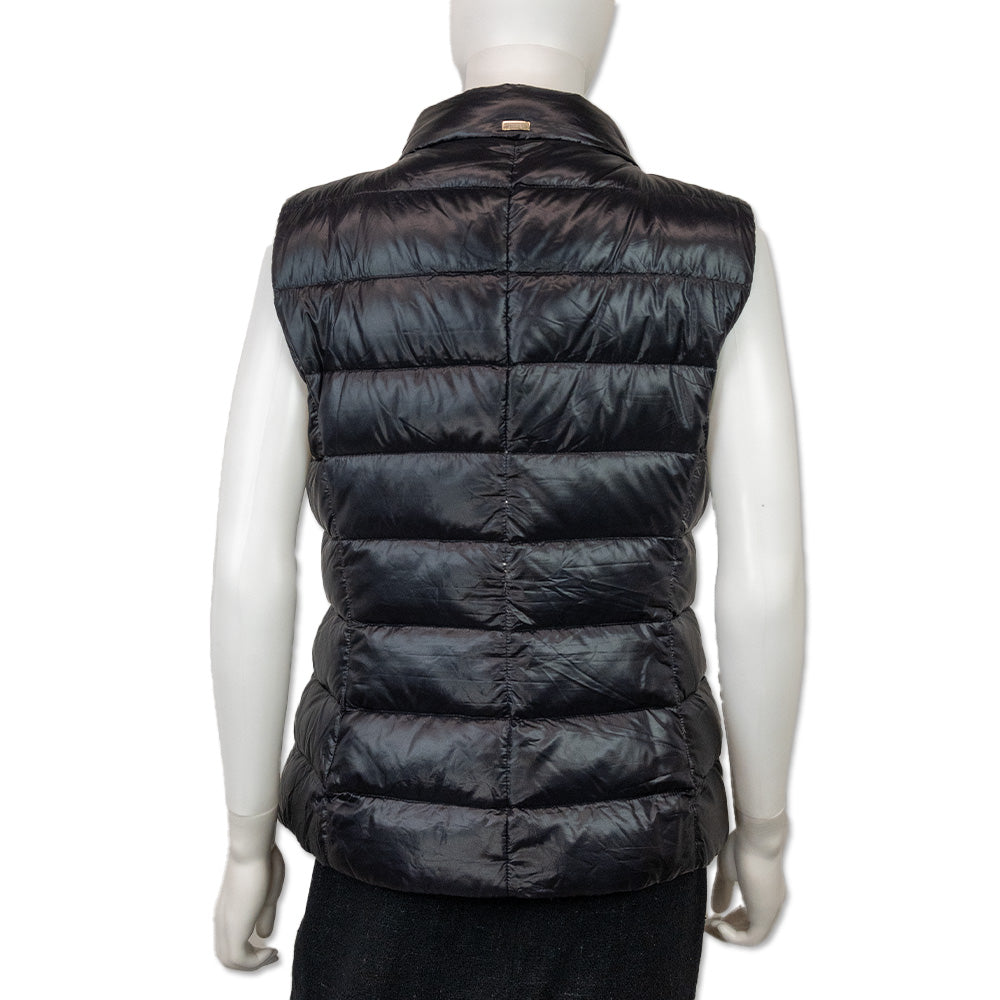 Herno Iconico Vera Black Nylon Fitted Vest