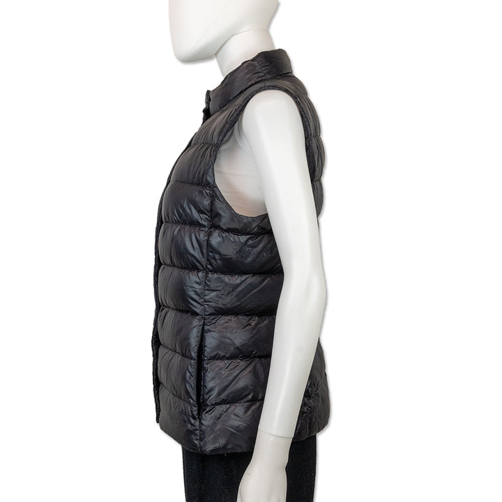 Herno Iconico Vera Black Nylon Fitted Vest