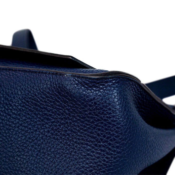 Hermès Navy Clemence Jypsiere 37 Messenger Bag