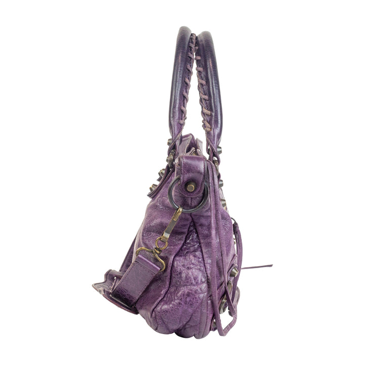 Balenciaga Purple Motocross Classic First Bag