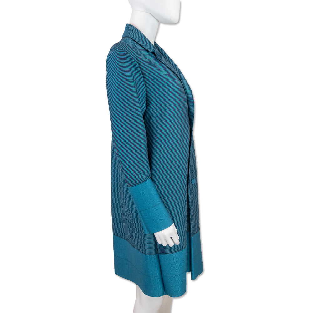 Issey Miyake Turquoise Cosmic Ripple Jacket