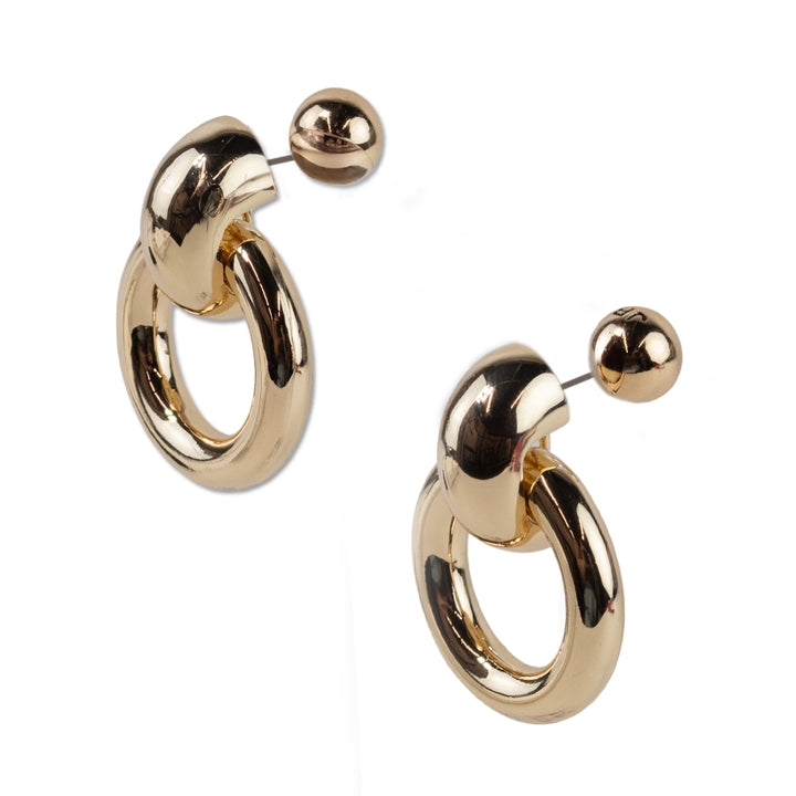 Jenny Bird Gold Puffy Kaye Knocker Earrings