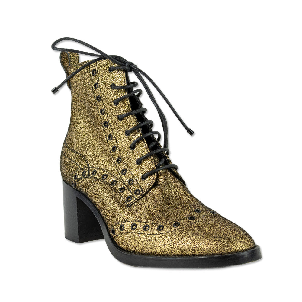 Jimmy Choo Hannah 65 Gold Leather Boots