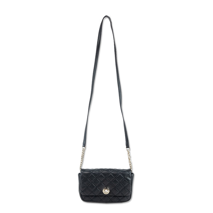 Kate Spade Natalia Black Quilted Puff Leather Crossbody Bag