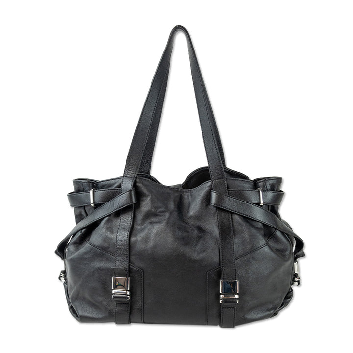 L.K. Bennett Black Leather Tote