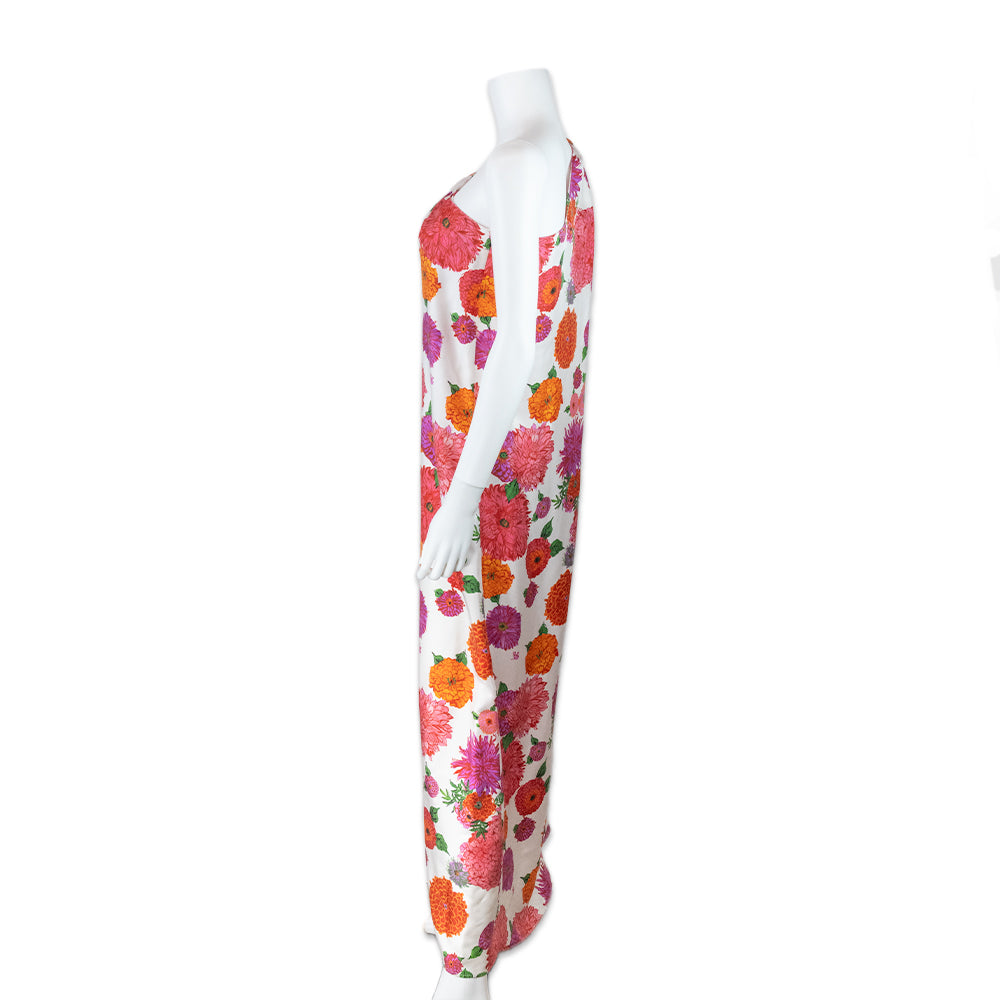 La DoubleJ. One Shoulder Floral Print Maxi Dress