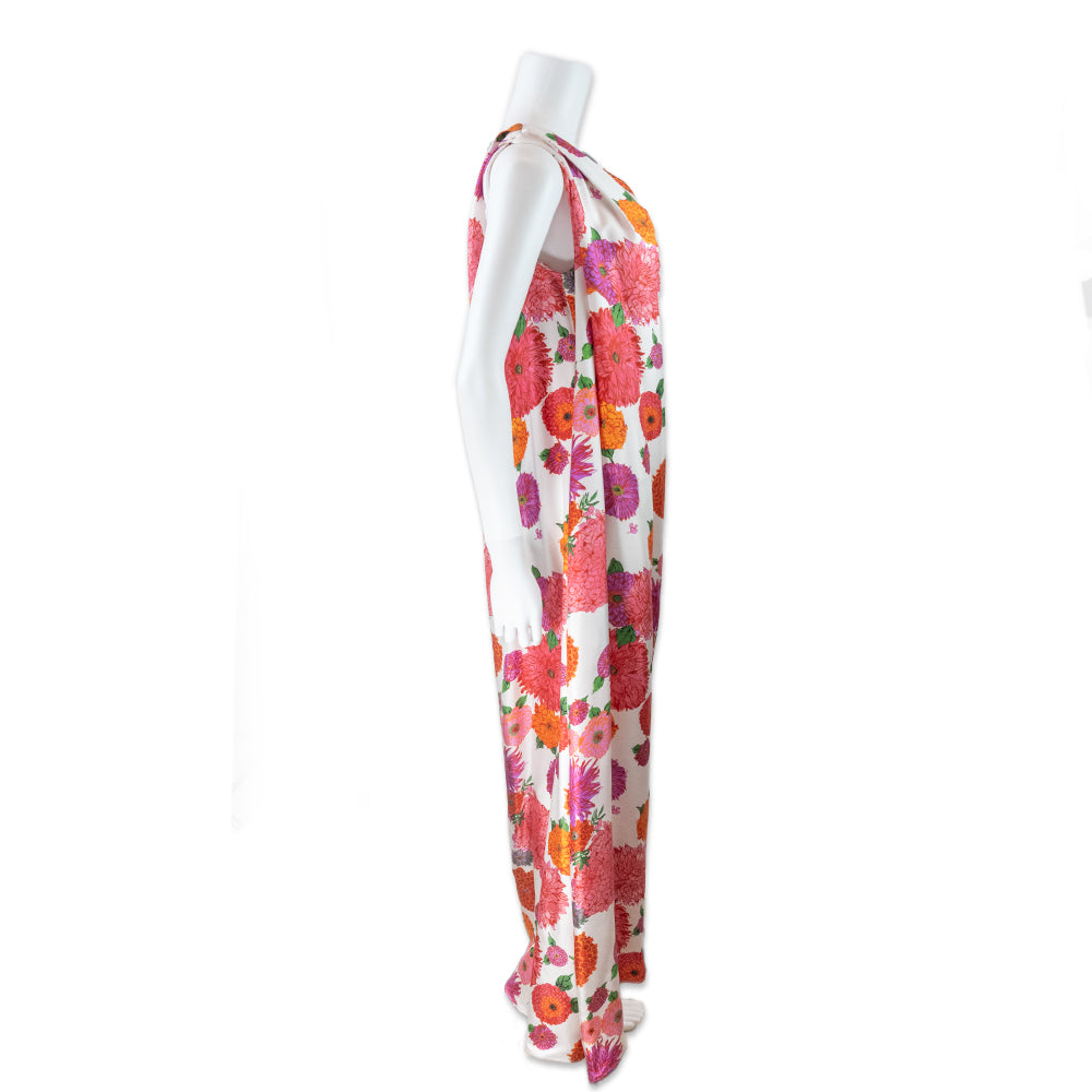 La DoubleJ. One Shoulder Floral Print Maxi Dress