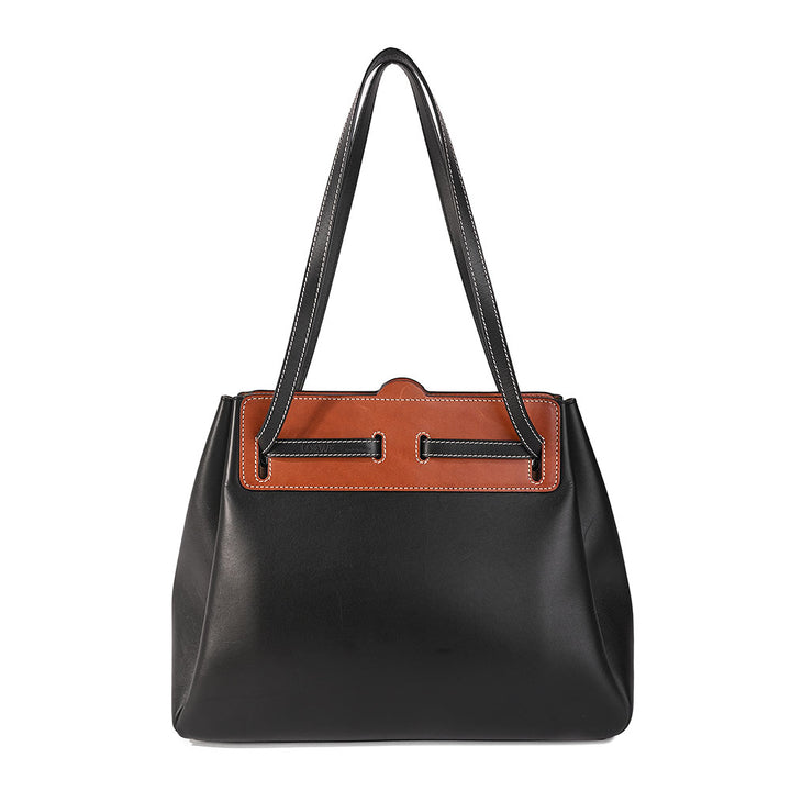 Loewe Black & Brown Large Lazo Tote Bag