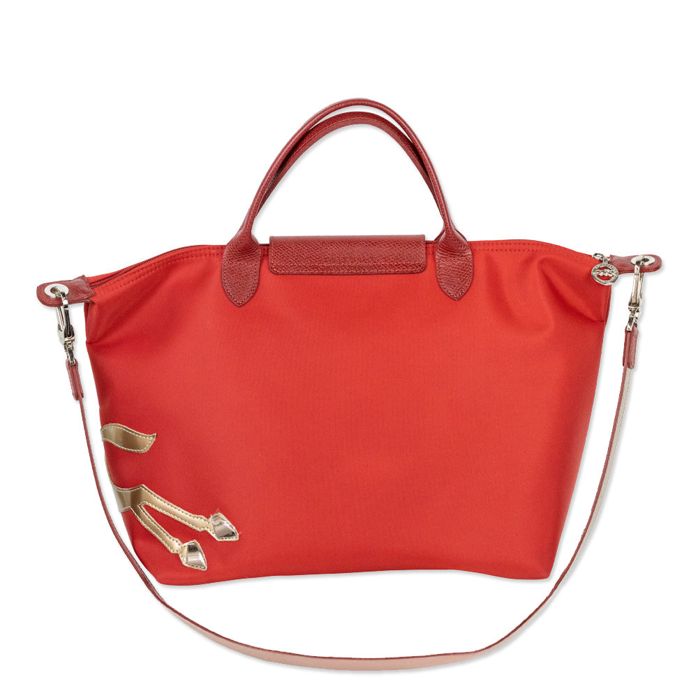 Longchamp Red Le Pliage ‘The Year Of The Horse’ Bag