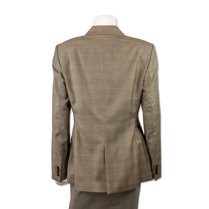 Loro Piana Brown Plaid Wool Blazer