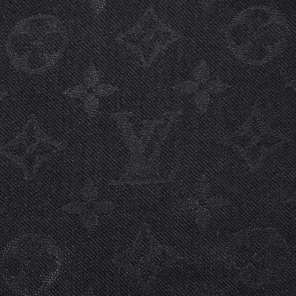 Louis Vuitton Black Monogram Shine Shawl Scarf