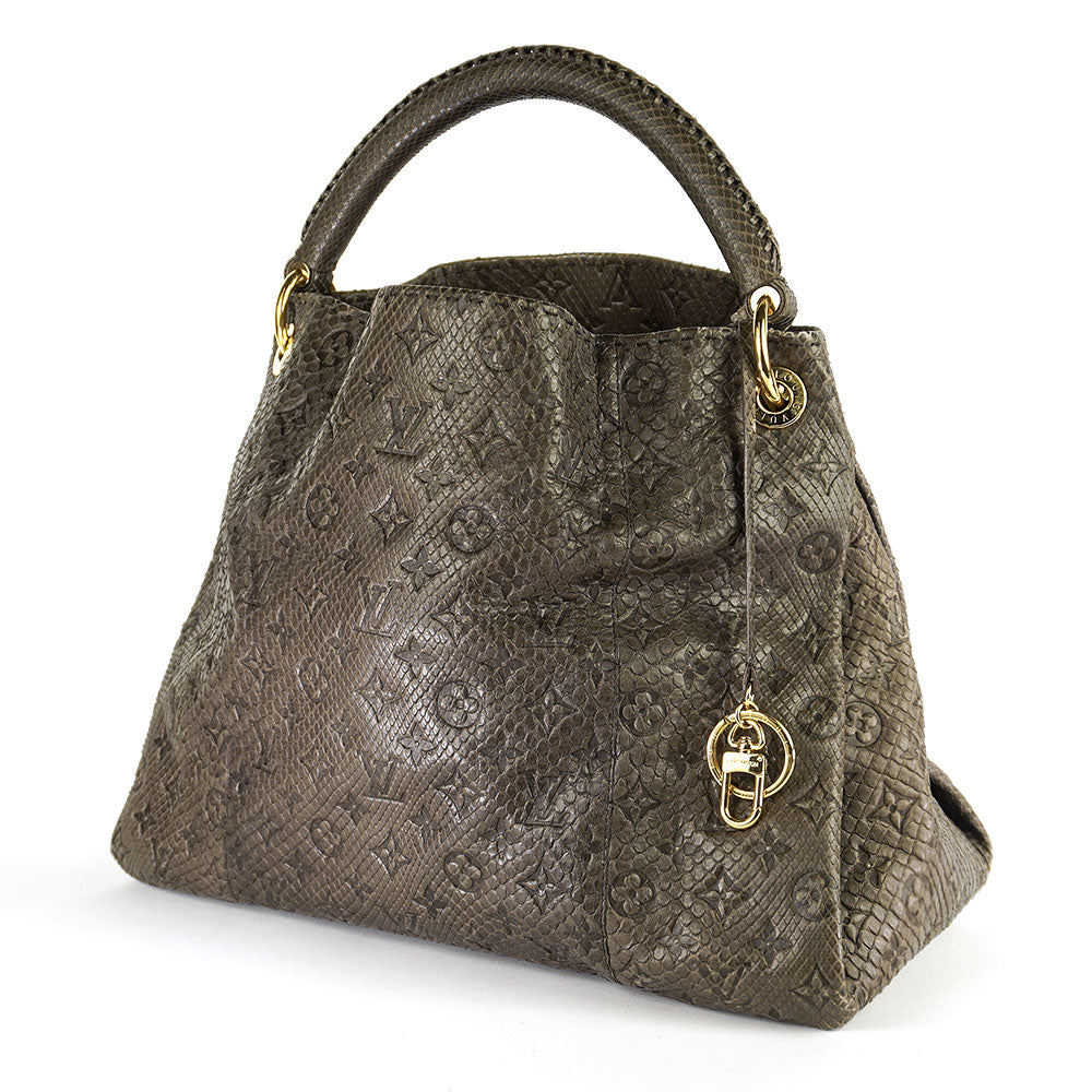 Louis Vuitton Monogram Empreinte Python Artsy MM Hobo Bag