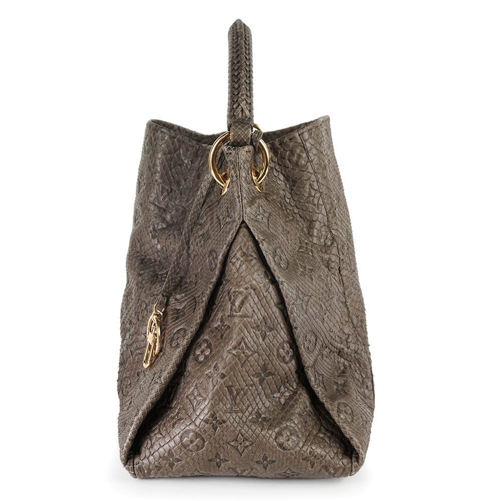 Louis Vuitton Monogram Empreinte Python Artsy MM Hobo Bag