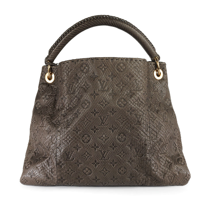 Louis Vuitton Monogram Empreinte Python Artsy MM Hobo Bag