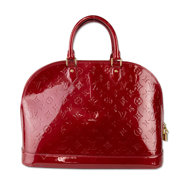 Louis Vuitton Rose Indian Vernis Alma GM Bag