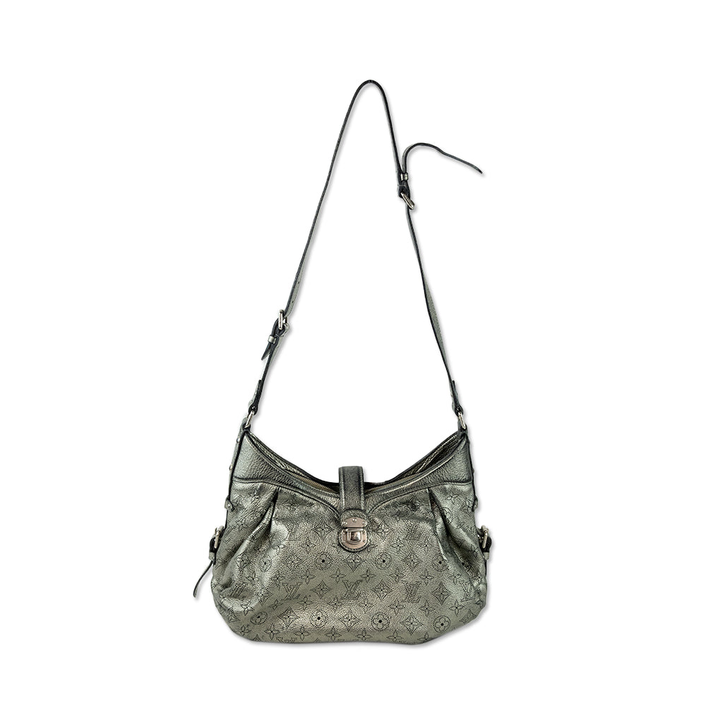 Louis Vuitton Silver Monogram Mahina Leather XS