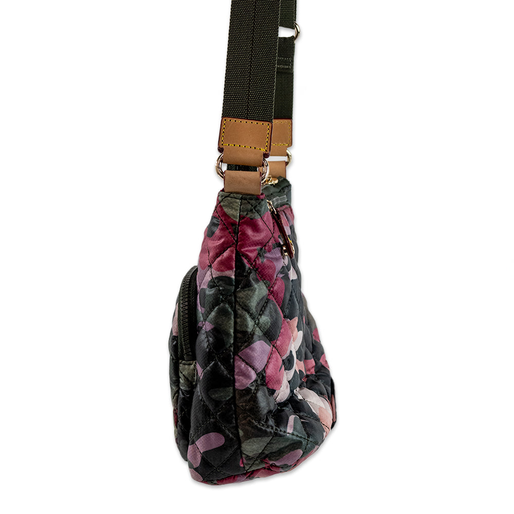 MZ WALLACE NYLON PRINTED CROSSBODY BAG