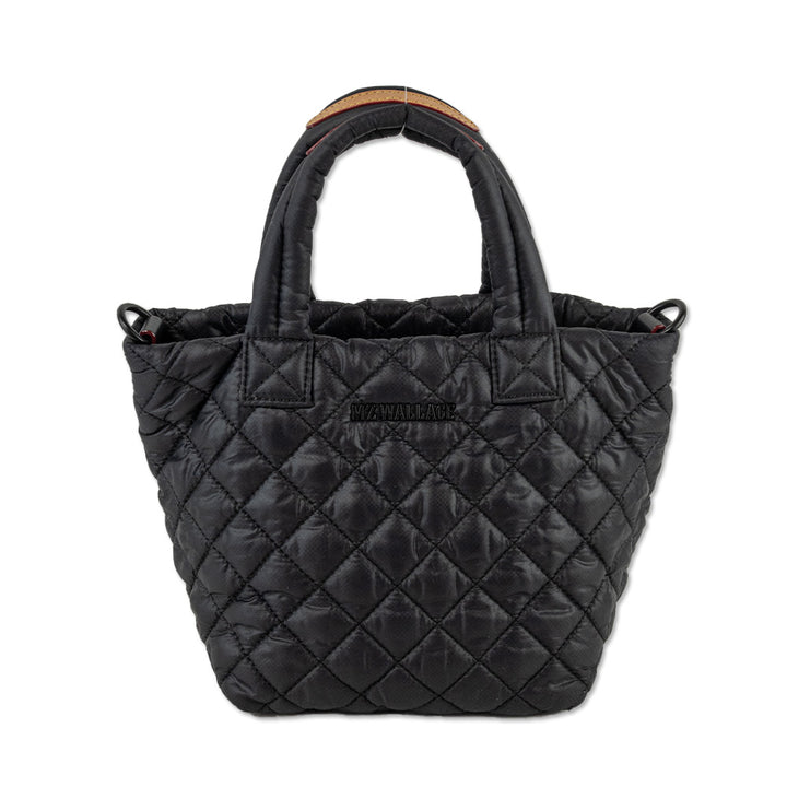 MZ Wallace Black Metro Deluxe Petite Tote Bag