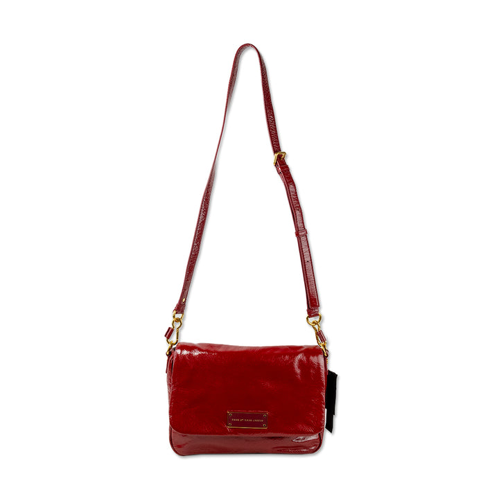 Marc By Marc Jacobs Red Patent Leather Crossbody Bag