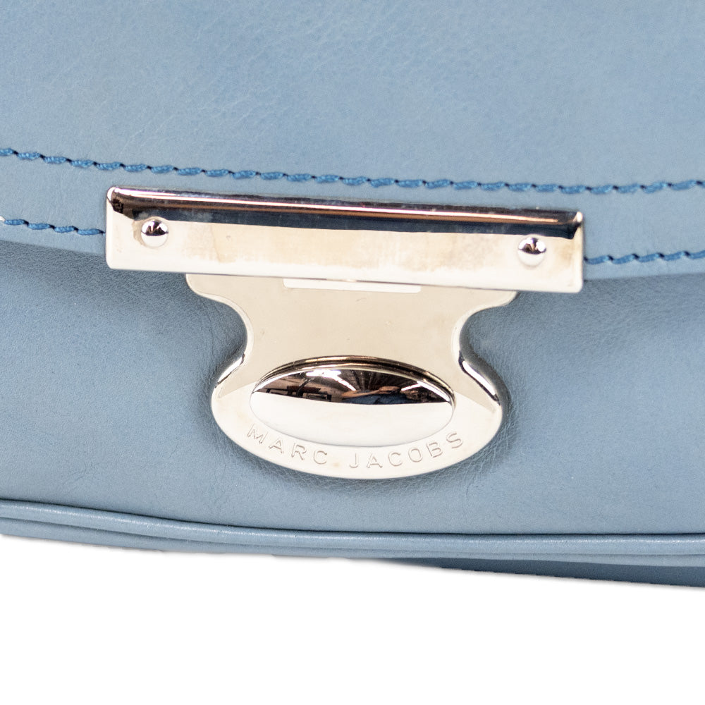 Marc Jacobs Baby Blue Leather Medium Top Handle