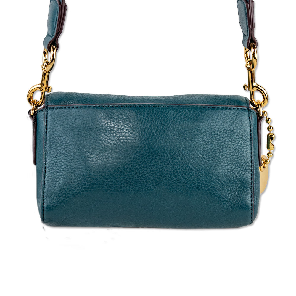 Marc Jacobs Teal Leather Crossbody Bag