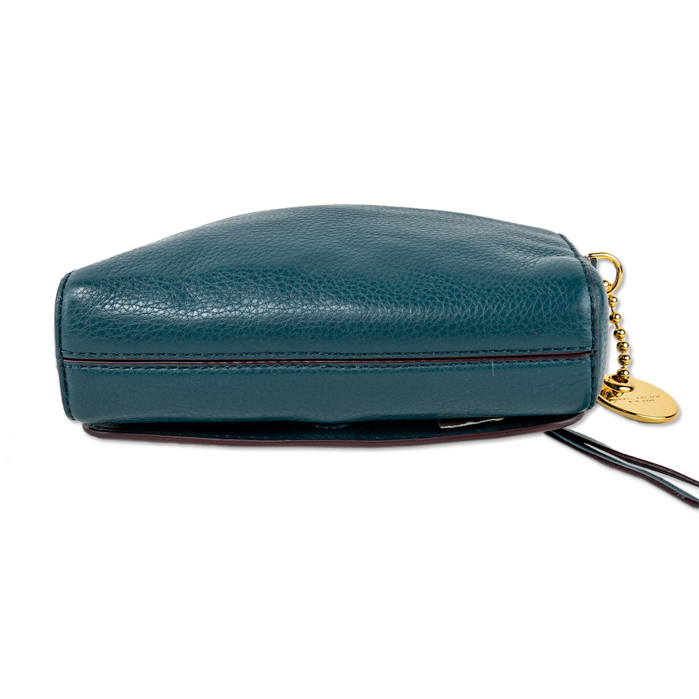 Marc Jacobs Teal Leather Crossbody Bag