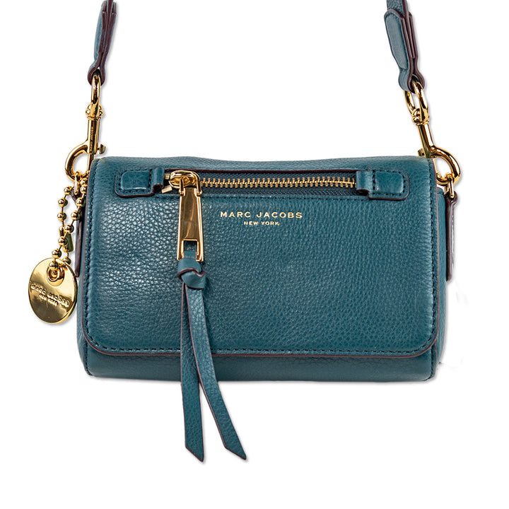 Marc Jacobs Teal Leather Crossbody Bag