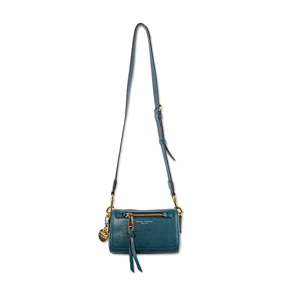 Marc Jacobs Teal Leather Crossbody Bag