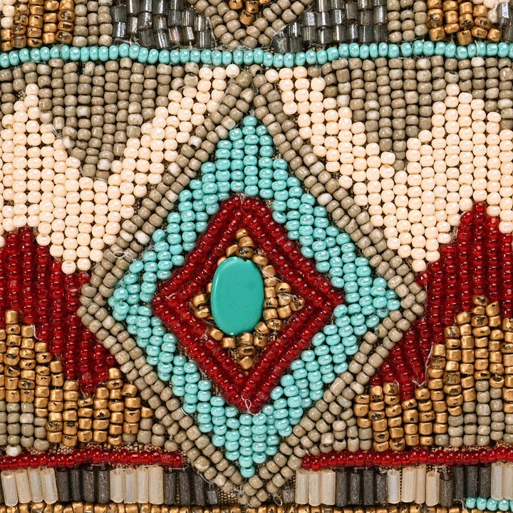 Mary Frances Beaded Wristlet Clutch