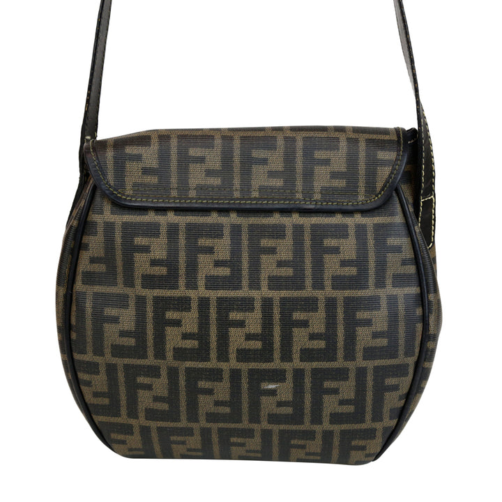 Fendi Vintage Zucca Coated Canvas Crossbody Bag