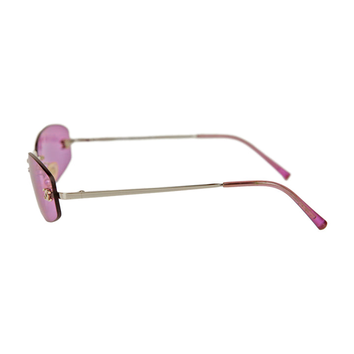 Chanel Purple Rimless Vintage Sunglasses